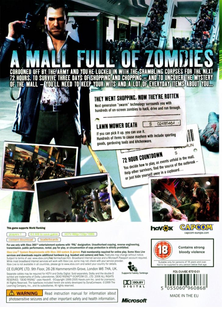 Dead Rising: Remastered - Microsoft Xbox One (Capcom - 1) video game collectible - Main Image 2