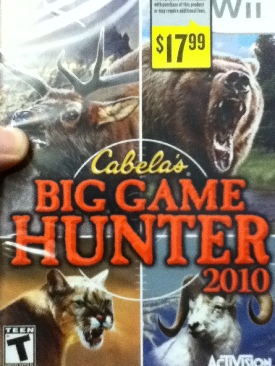 Cabelas Big Game Hunter 2010 - Nintendo Wii video game collectible [Barcode 799007760252] - Main Image 1