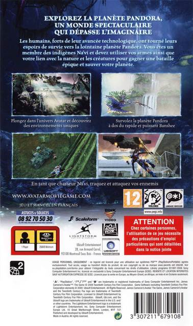 Avatar - Sony PlayStation 3 (PS3) (Ubisoft - 1) video game collectible [Barcode 3307211679450] - Main Image 2