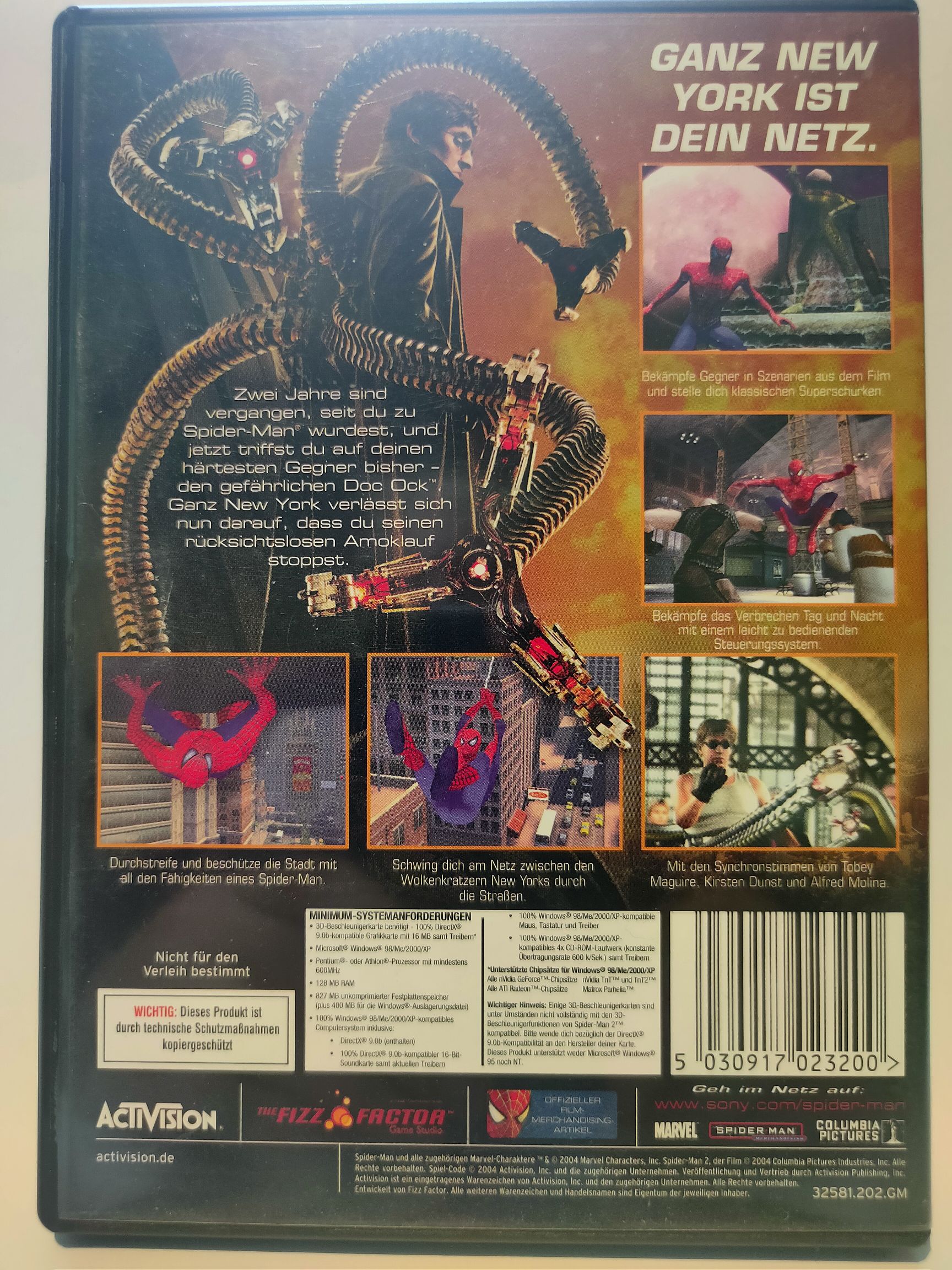 Spiderman The Game - PC video game collectible [Barcode 5030917023200] - Main Image 2