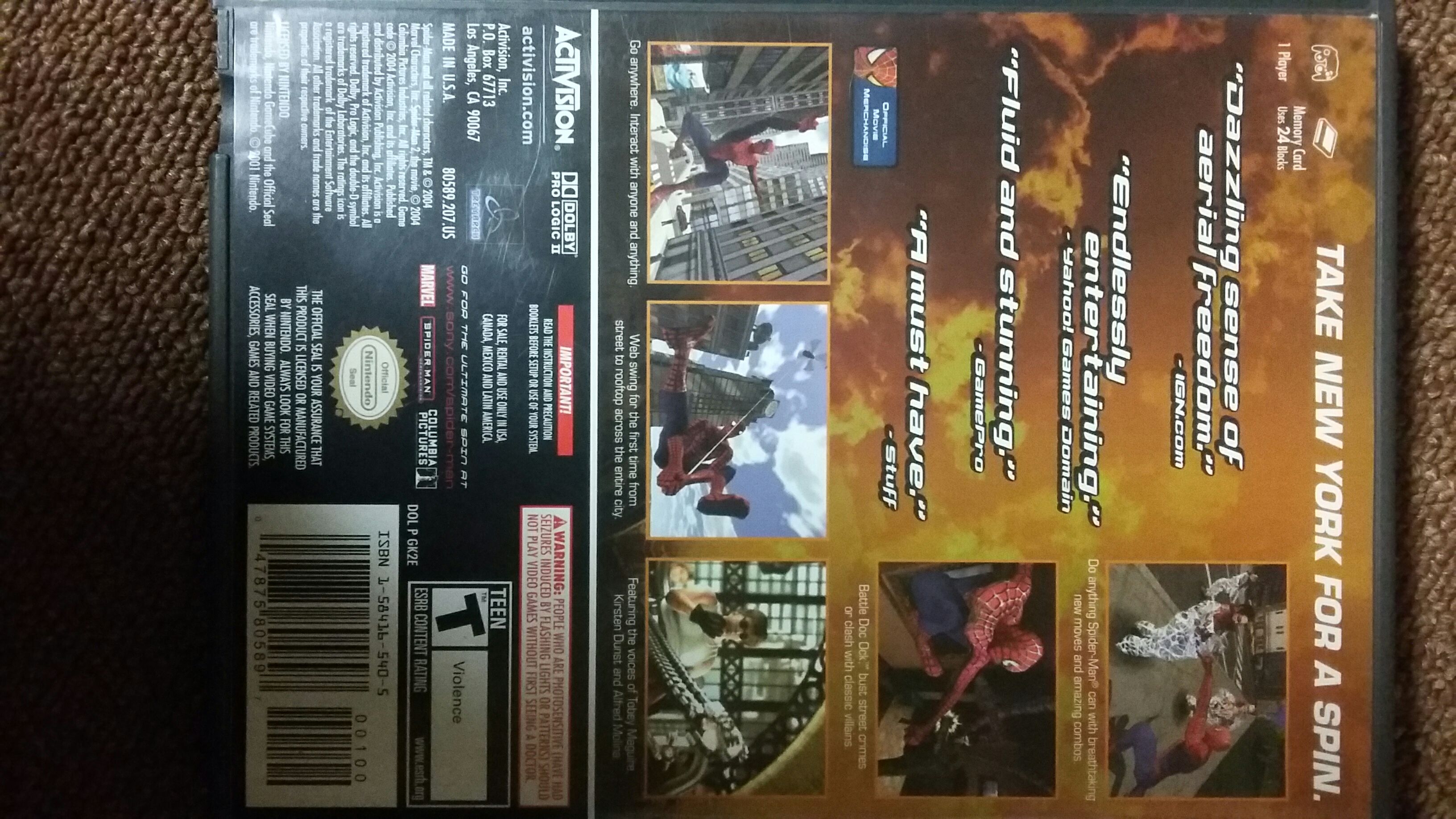 Spider-Man II - Nintendo GameCube (Activision) video game collectible - Main Image 2