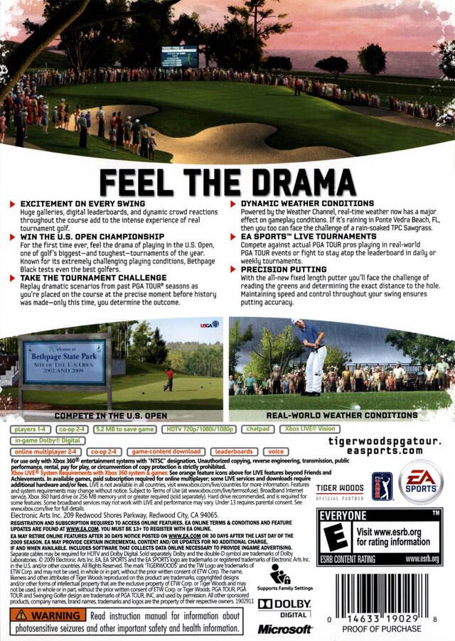 Tiger Woods PGA Tour 10 - Microsoft Xbox 360 (Ea Sports - 4) video game collectible [Barcode 014633362893] - Main Image 2