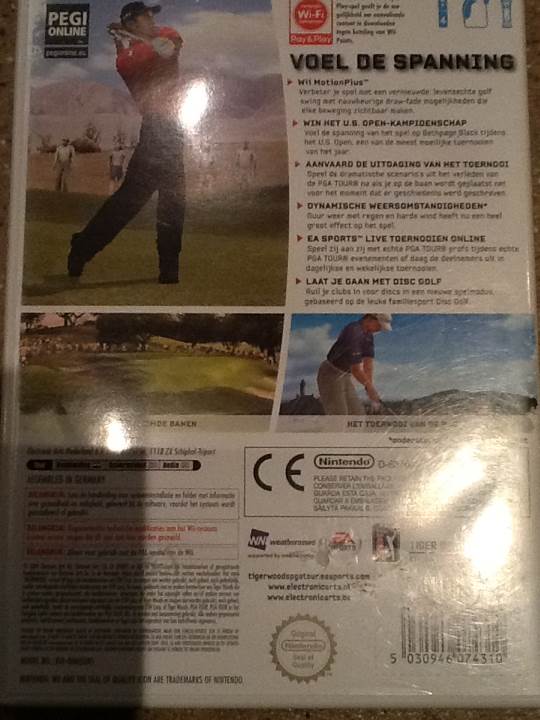 Tiger Woods PGA Tour 10 - Nintendo Wii video game collectible [Barcode 5030946074310] - Main Image 2