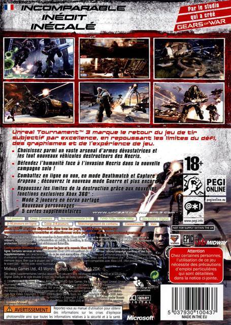 Unreal Tournament III - Microsoft Xbox 360 (Midway - 4) video game collectible [Barcode 5037930100437] - Main Image 2