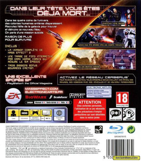 Mass Effect 2 - Sony PlayStation 3 (PS3) (Electronic Arts - 1) video game collectible [Barcode 5030931098062] - Main Image 2