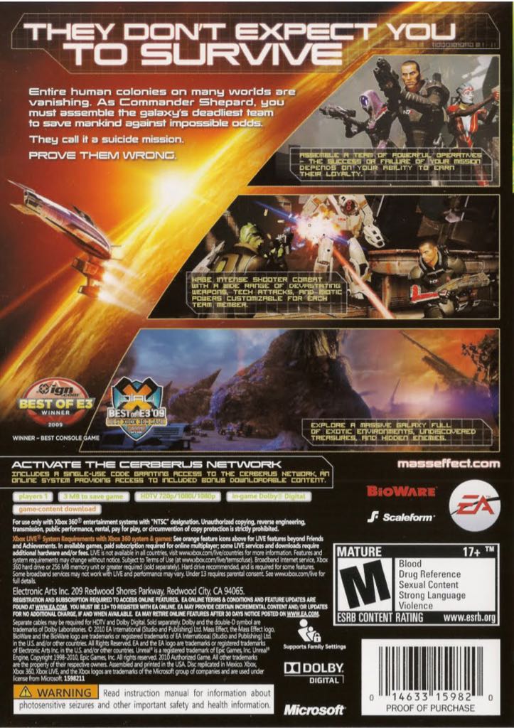 Mass Effect 2 - Microsoft Xbox 360 video game collectible - Main Image 2