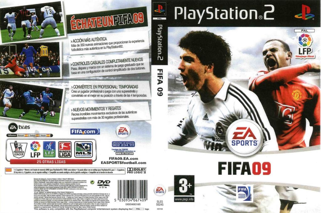FIFA 2009 - Sony PlayStation 2 (PS2) (8) video game collectible [Barcode 5030930067403] - Main Image 2