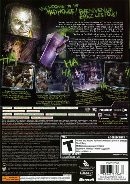 Batman Arkham Asylum  (Eidos Interactive - 1) video game collectible - Main Image 2