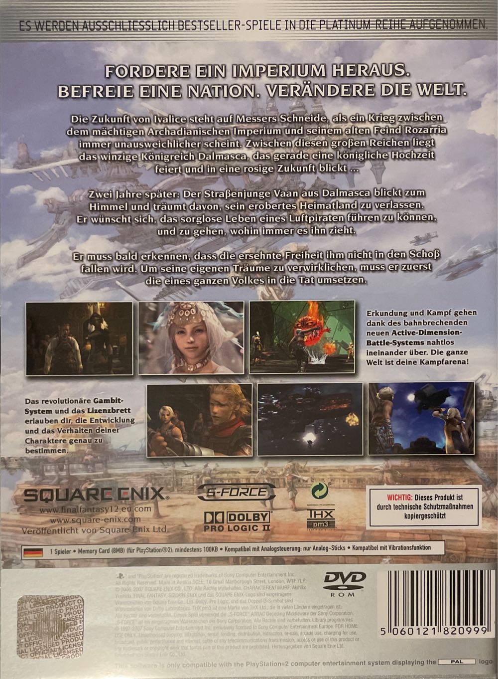 Final Fantasy XII - Sony PlayStation 2 (PS2) video game collectible [Barcode 5060121820999] - Main Image 2