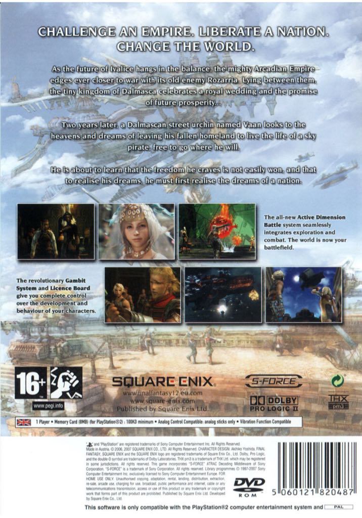 Final Fantasy XII - Sony PlayStation 2 (PS2) (Square Enix - 1) video game collectible [Barcode 5060121824959] - Main Image 2