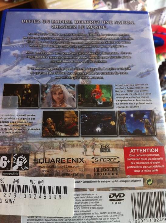 Final Fantasy XII - Sony PlayStation 2 (PS2) video game collectible [Barcode 5060121824966] - Main Image 2