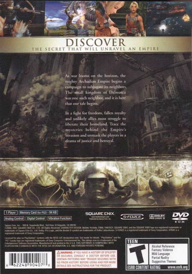 Final Fantasy XII - Sony PlayStation 2 (PS2) (Square Enix) video game collectible - Main Image 2