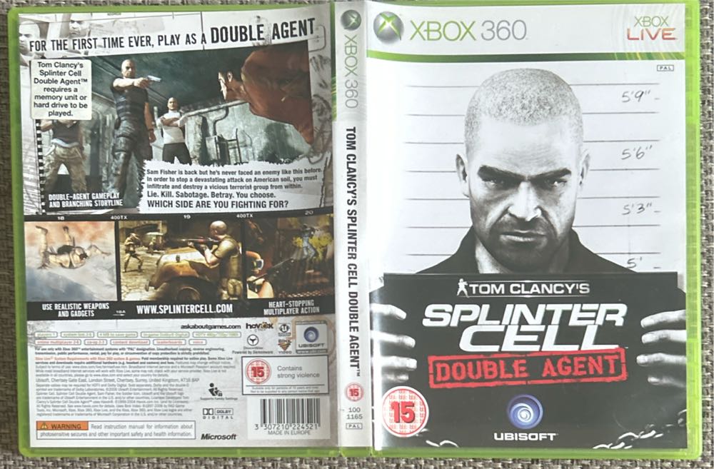 Splinter Cell: Double Agent - Steel Tin - Microsoft Xbox 360 video game collectible [Barcode 3307210240552] - Main Image 3