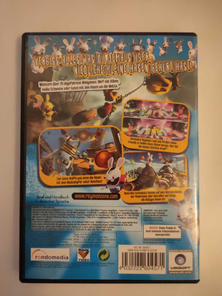 Rayman Raving Rabbids - PC video game collectible [Barcode 4032222604571] - Main Image 2