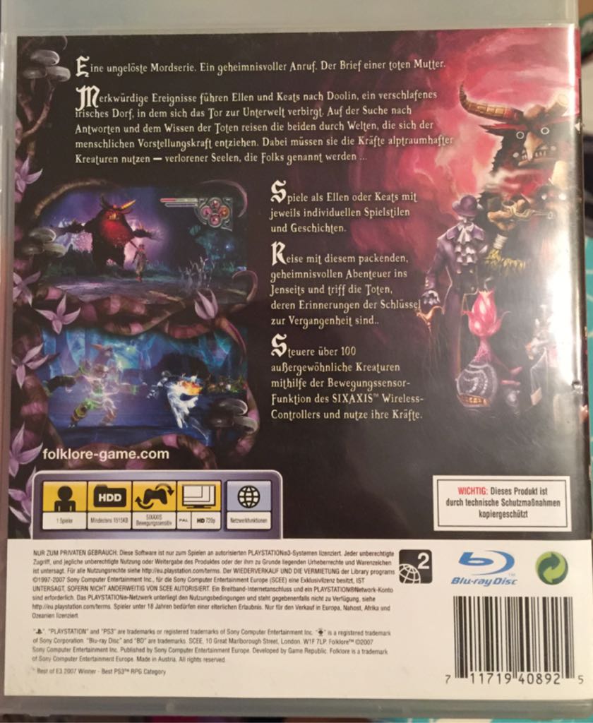 Folklore - Sony PlayStation 2 (PS2) video game collectible - Main Image 2
