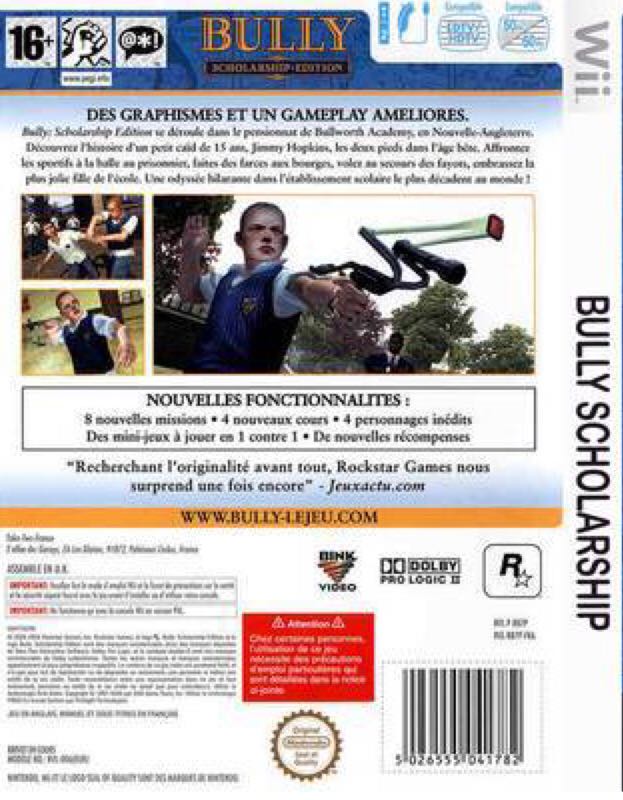 Bully: Scholarship Edition - Nintendo Wii (Take-Two Interactive Software - 1) video game collectible [Barcode 5026555041775] - Main Image 2