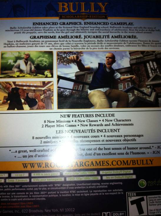 Bully: Scholarship Edition - Microsoft Xbox 360 video game collectible - Main Image 2