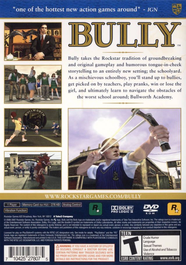 Bully: Scholarship Edition - Sony PlayStation 2 (PS2) (Rockstar Vancouver - 1) video game collectible - Main Image 2