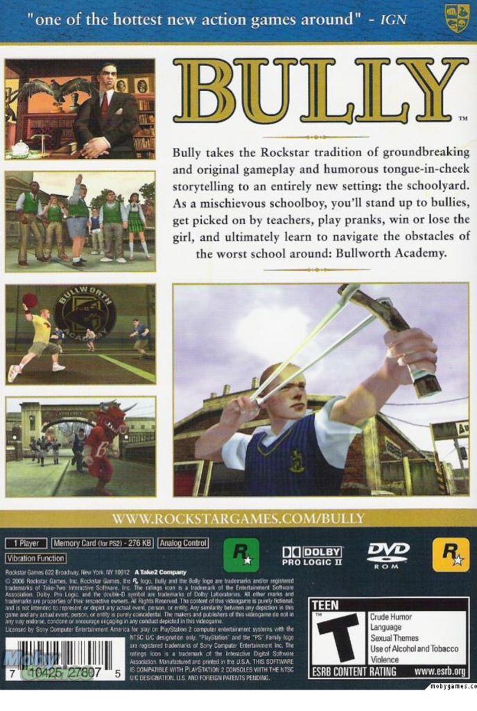 Bully: Scholarship Edition - Sony PlayStation 2 (PS2) video game collectible - Main Image 2