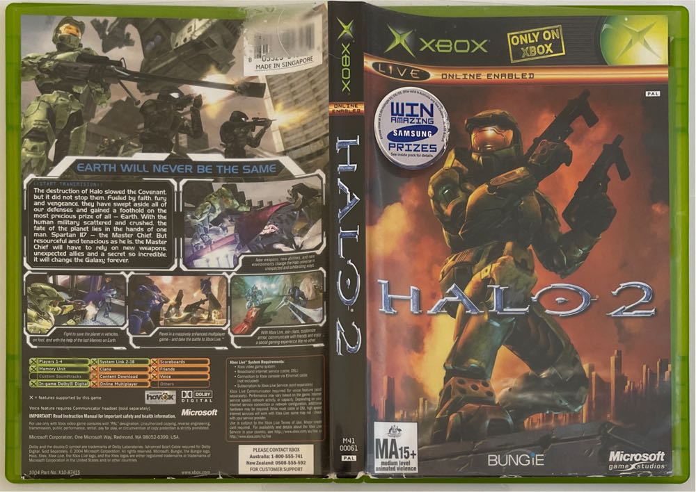 Halo 2 - Microsoft Xbox (Microsoft - 1-4) video game collectible [Barcode 805529943254] - Main Image 4