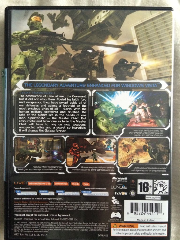 Halo 2 - PC (Microsoft Game Studios - 1) video game collectible [Barcode 882224444118] - Main Image 2