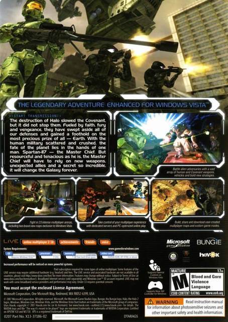 Halo 2 - PC (Microsoft Game Studios - 16) video game collectible [Barcode 882224444125] - Main Image 2