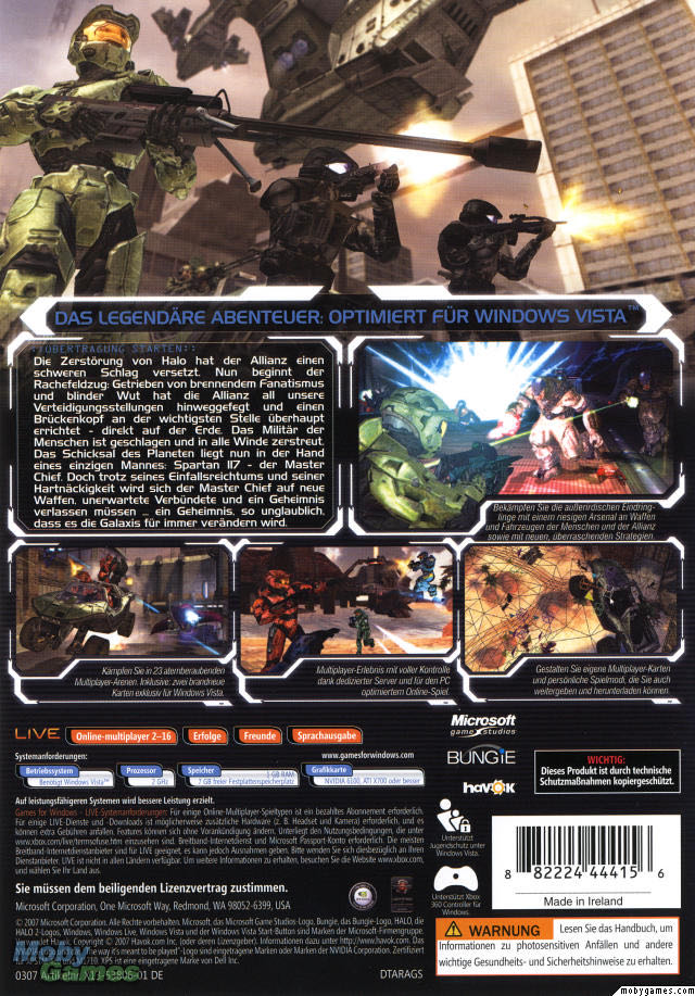 HALO 2 - PC (Microsoft Game Studios - 1-16) video game collectible [Barcode 882224444156] - Main Image 2