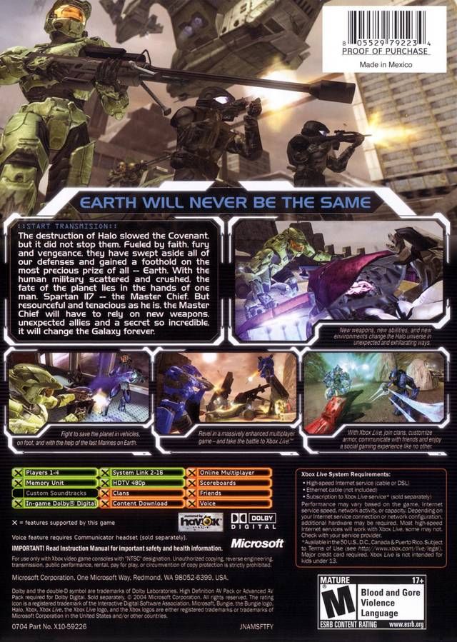 Halo 2 - Microsoft Xbox (Bungie) video game collectible - Main Image 2