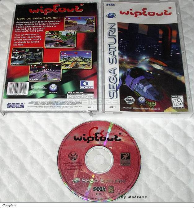 WipEout - Sega Saturn (Soft Bank - 1-2) video game collectible [Barcode 010086812114] - Main Image 2