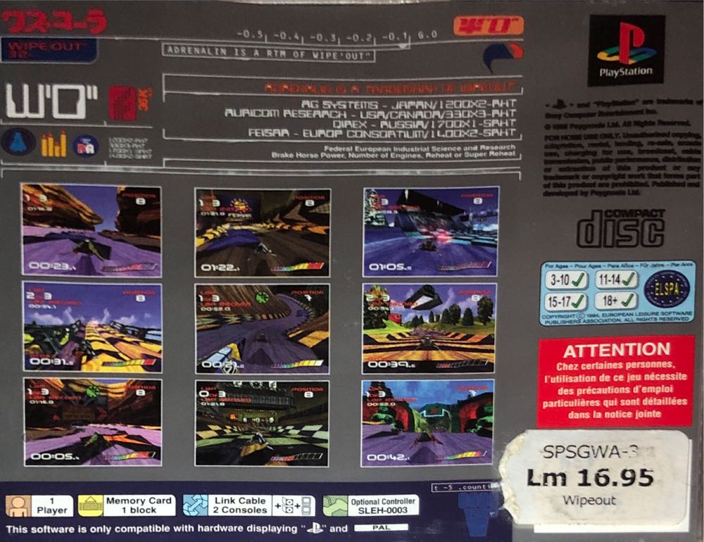 Wipeout - Sony PlayStation video game collectible - Main Image 2