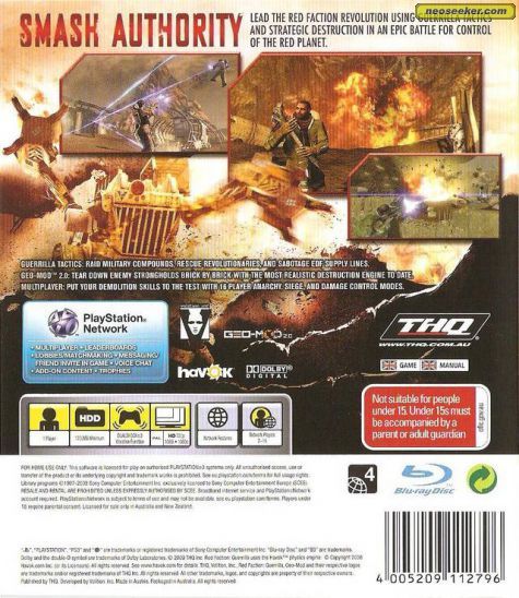 Red Faction Guerrilla - PC (THQ - 1-16) video game collectible [Barcode 4005209113069] - Main Image 2