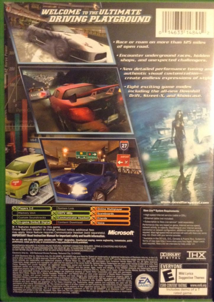NEED FOR SPEED UNDERGROUND 2 - Microsoft Xbox (1) video game collectible - Main Image 2