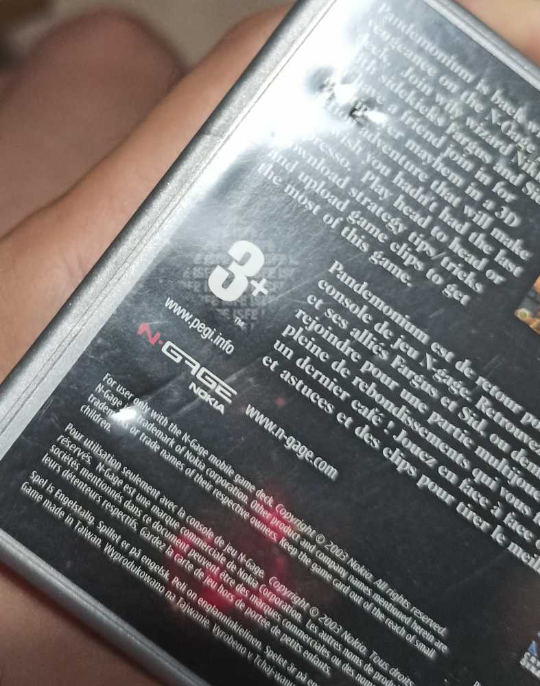 Pandemonium - Nokia N-Gage video game collectible [Barcode 6417182267703] - Main Image 2