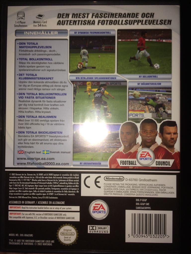 FIFA Football 2003 - Nintendo GameCube video game collectible [Barcode 5030945032205] - Main Image 2