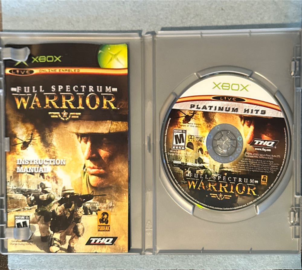 Full Spectrum Warrior - Microsoft Xbox (Backwards compatible - 1-2 Local) video game collectible [Barcode 752919520239] - Main Image 4