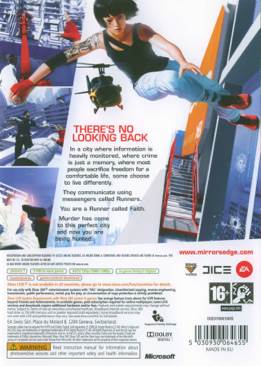 Mirrors Edge PS3 - Sony PlayStation 3 (PS3) (Electronic Arts - 1) video game collectible [Barcode 5030931064692] - Main Image 2
