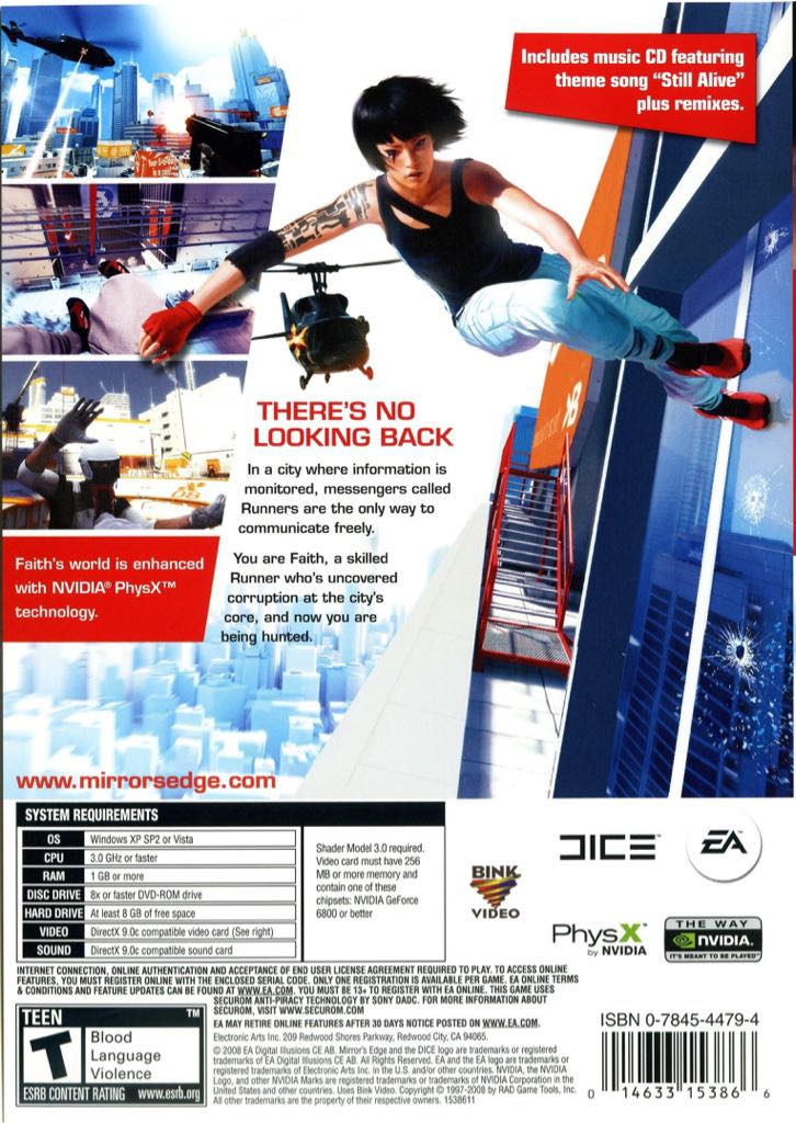 Mirrors Edge - Valve Steam (1) video game collectible [Barcode 5030945064640] - Main Image 2