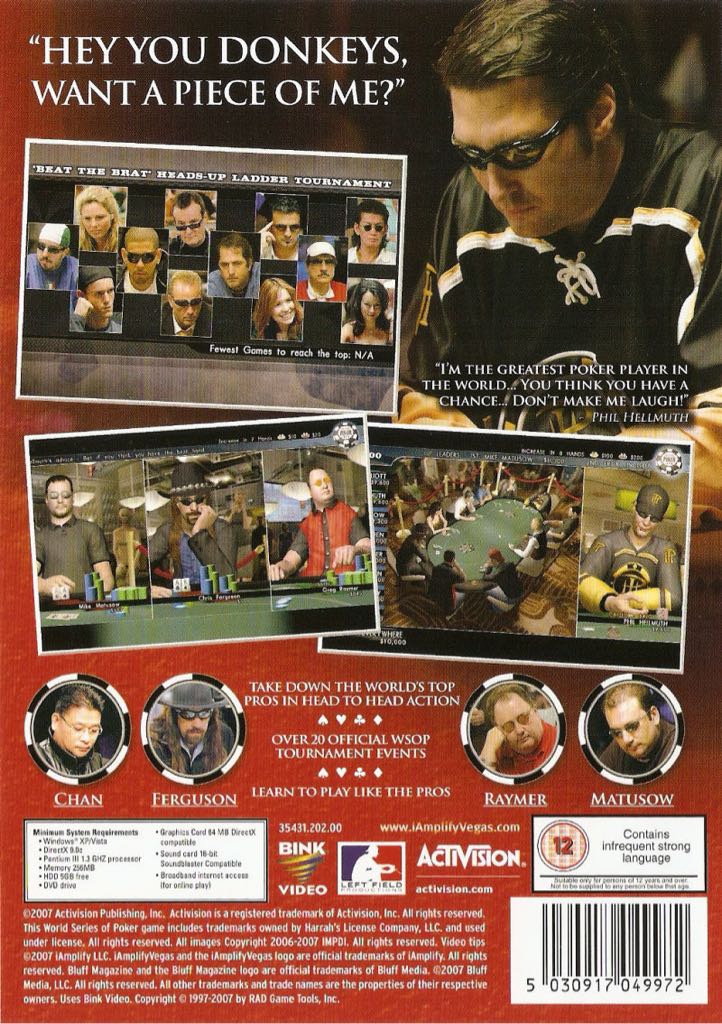 World Series Of Poker 2008 - Sony PlayStation 3 (PS3) (Activision - 1) video game collectible [Barcode 5030917049712] - Main Image 2
