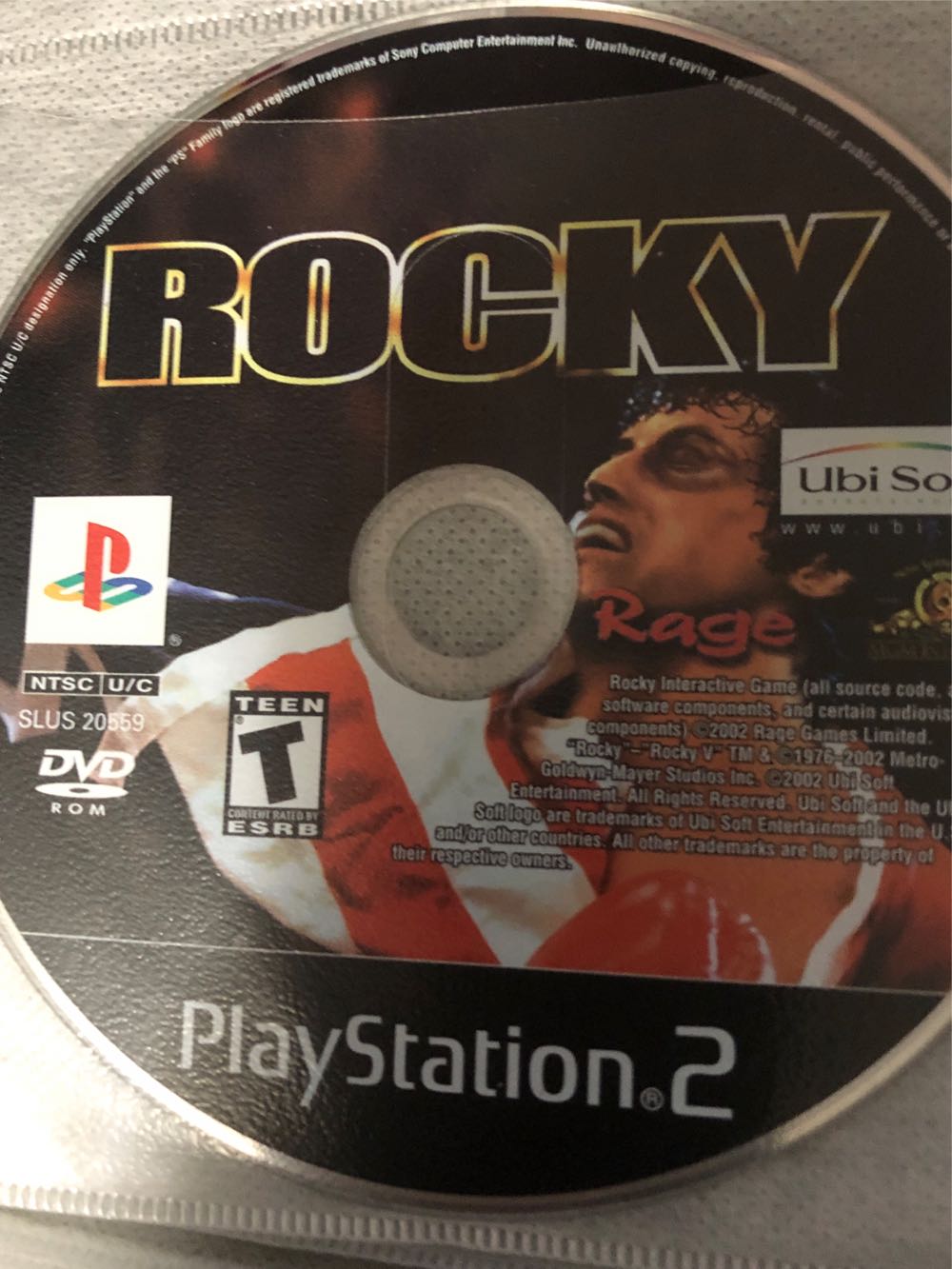 Rocky - Sony PlayStation 2 (PS2) (Rage - 2) video game collectible [Barcode 008888320340] - Main Image 4