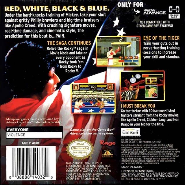Rocky - Nintendo Game Boy Advance (GBA) (Ubisoft) video game collectible - Main Image 3
