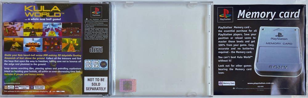 Kula World (1998) - Sony PlayStation (1) video game collectible [Barcode 068100002447] - Main Image 4