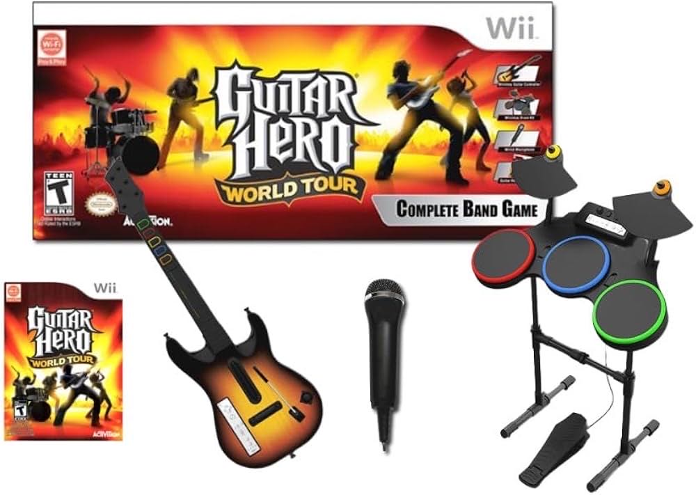 Guitar Hero: World Tour - Nintendo Wii (Activision - 4) video game collectible [Barcode 047875955295] - Main Image 3