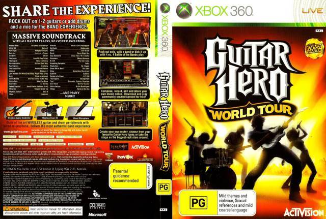 360 Guitar Hero: World Tour - Microsoft Xbox 360 (Activision - 4) video game collectible [Barcode 5030917061714] - Main Image 2