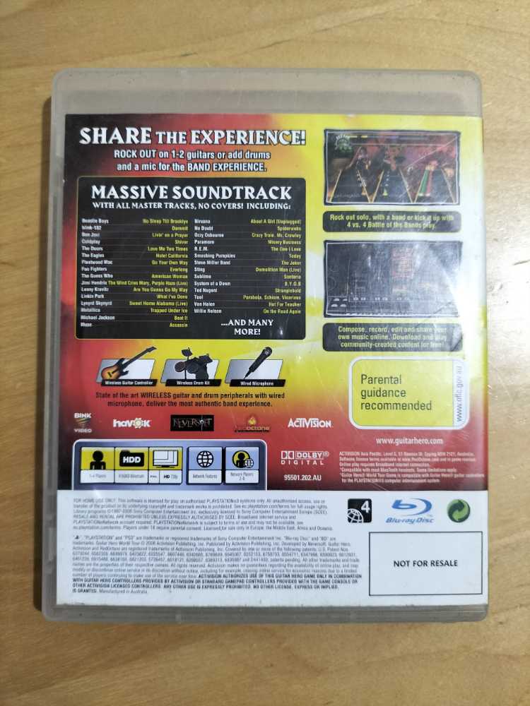 Guitar Hero World Tour - Sony PlayStation 3 (PS3) video game collectible - Main Image 2