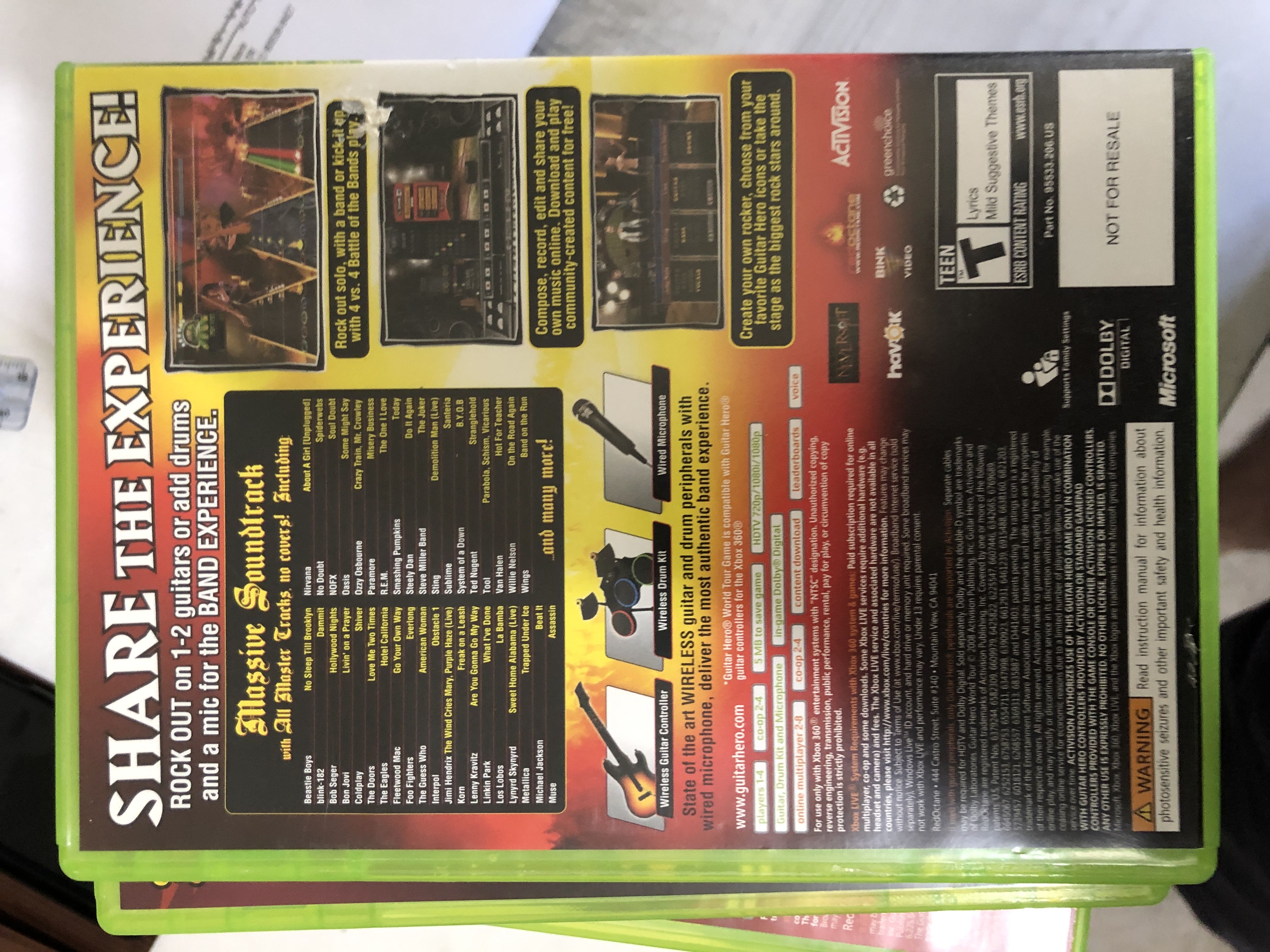 Guitar Hero World Tour - Microsoft Xbox 360 video game collectible - Main Image 2