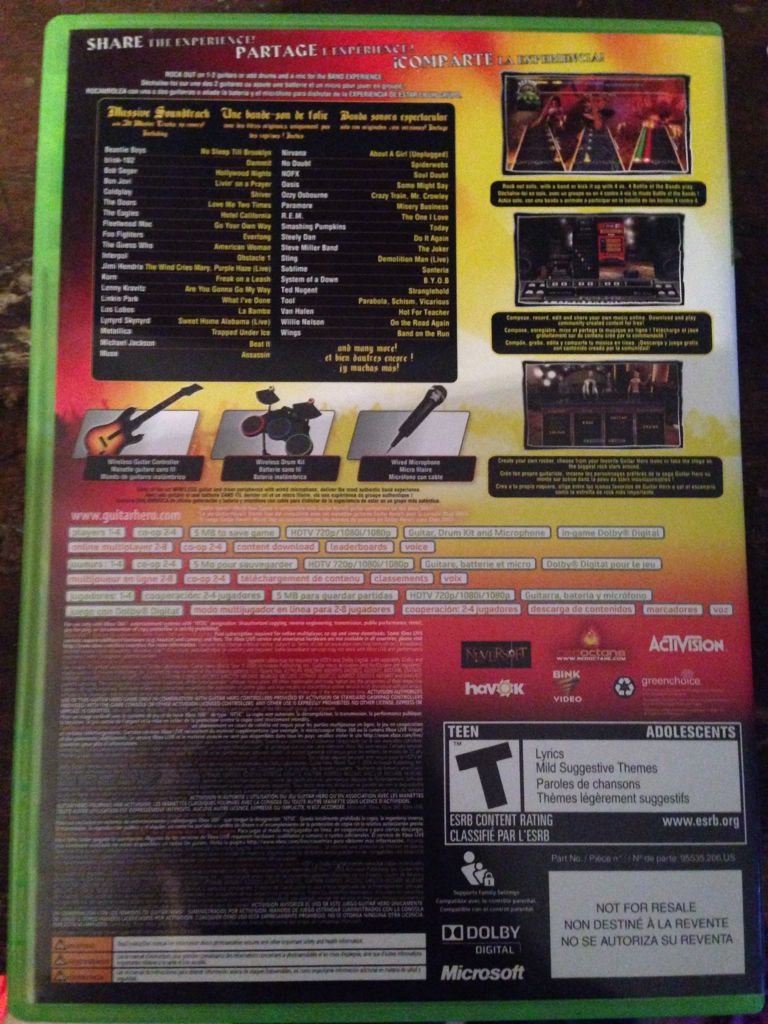 Guitar Hero World Tour - Nintendo Wii (Activision) video game collectible - Main Image 2