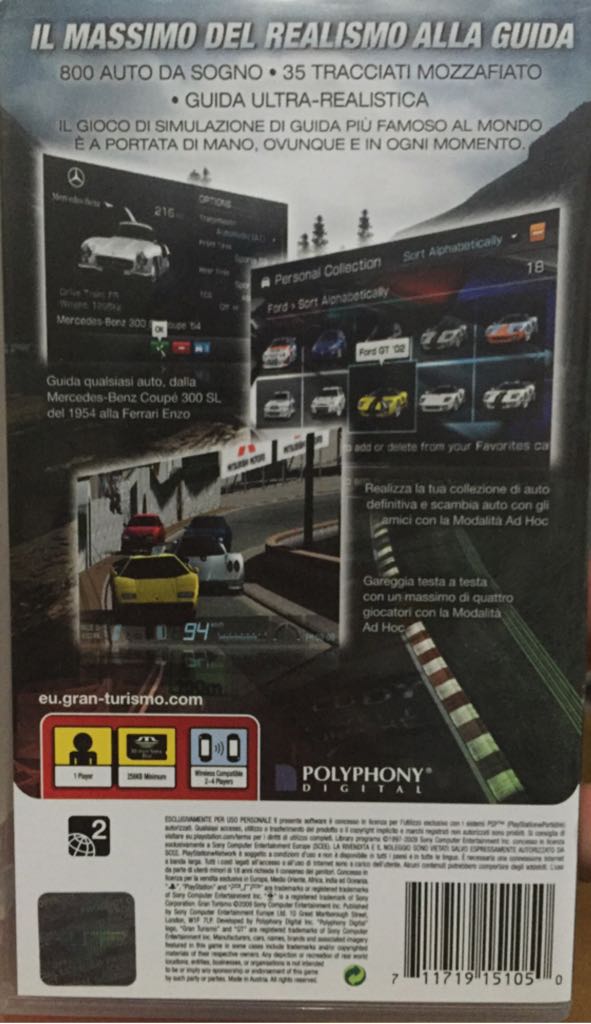 Gran Turismo - Sony PlayStation Portable (PSP) (Polyphony Digital) video game collectible [Barcode 711719151050] - Main Image 2