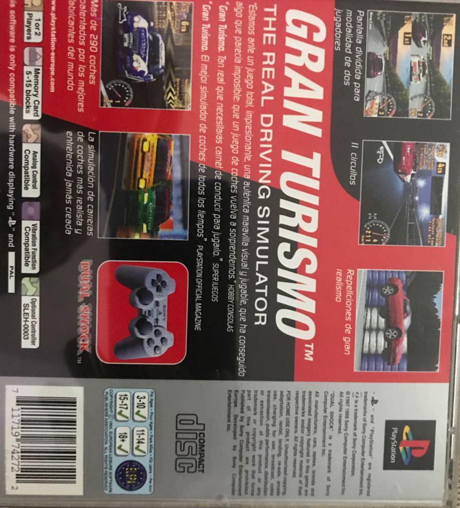 Gran Turismo - Sony PlayStation (Gran Turismo - 2) video game collectible [Barcode 711719742722] - Main Image 2
