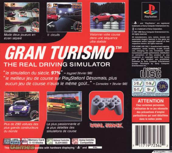 Gran Turismo - Sony PlayStation video game collectible [Barcode 711719747024] - Main Image 2