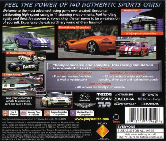 Gran Turismo - Sony PlayStation video game collectible - Main Image 2